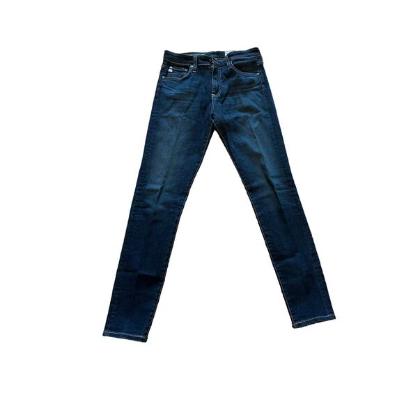 AG-ED Denim Women's 27R The Farrah High Rise Skinny Ankle Dark Wash Blue Jeans - Picture 2 of 14